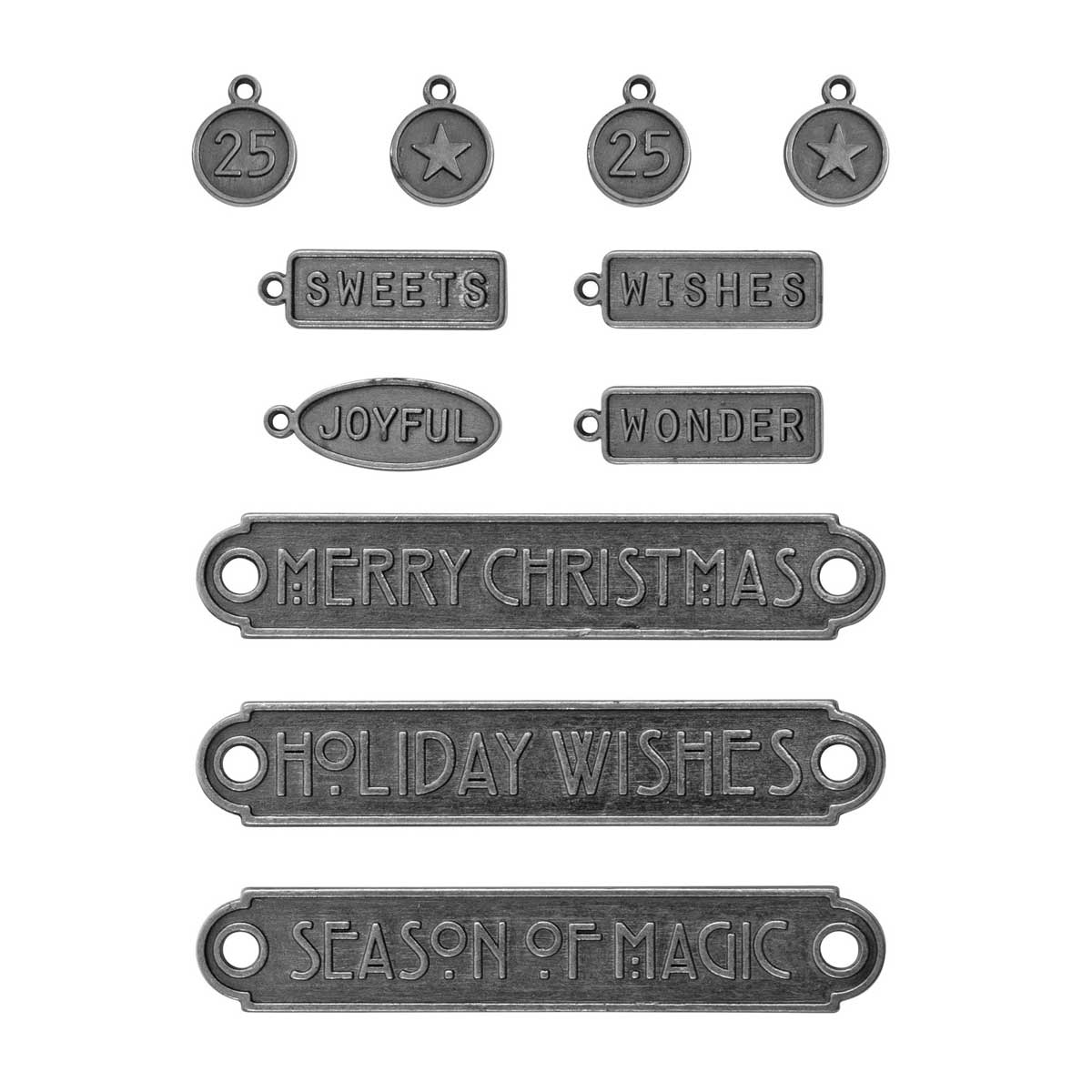 Christmas 2025 Idea-ology by Tim Holtz - [TH94446] Word Plaques & Tags - Image 2