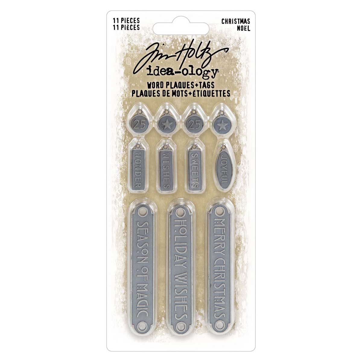 Christmas 2025 Idea-ology by Tim Holtz - [TH94446] Word Plaques & Tags
