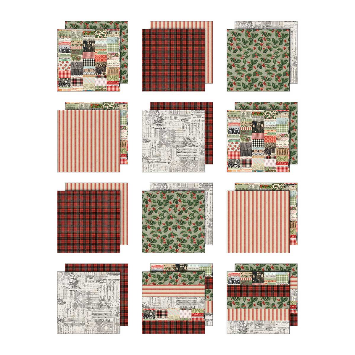 Christmas 2026 Idea-ology By Tim Holtz Palette Collection 12" x 12" Paper Pad [TH94468] - Image 2