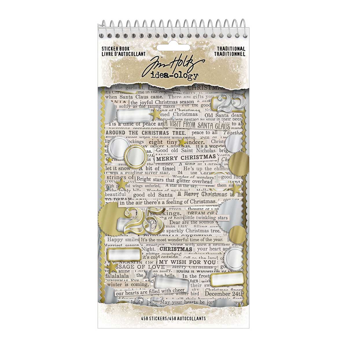 Christmas 2026 Idea-ology By Tim Holtz - [TH94503] Sticker Book - Traditional
