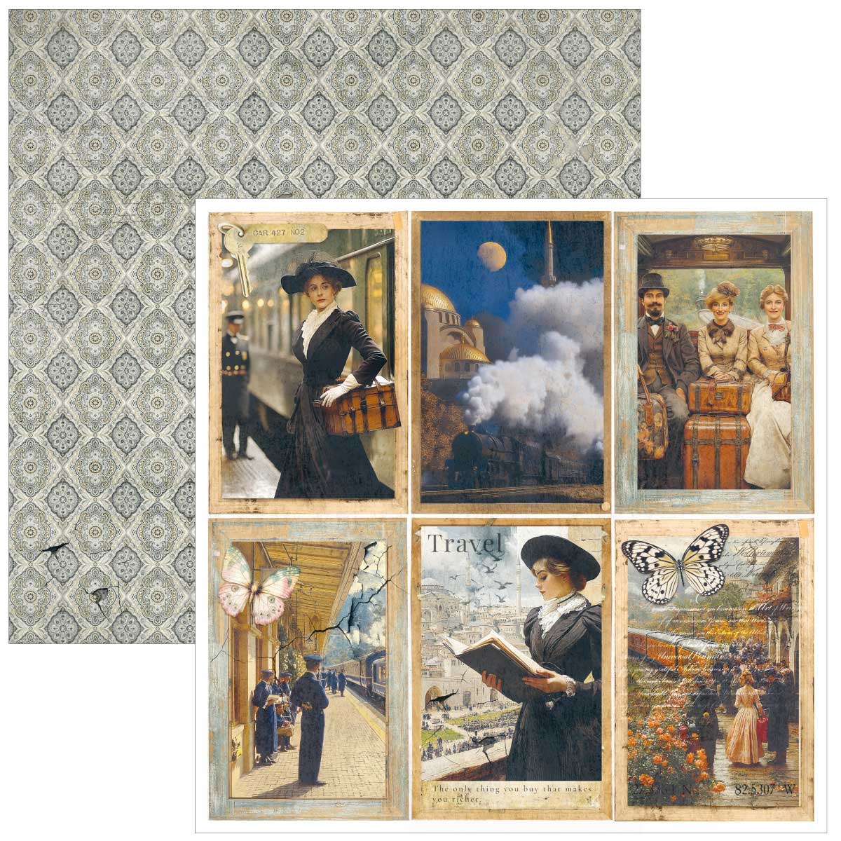 Ciao Bella 12" x 12" Creative Pad - Eastern Journey [CBPM096] - Image 6