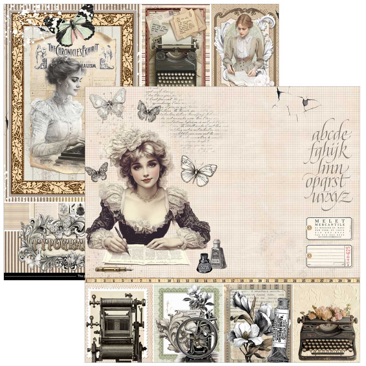 Ciao Bella 12" x 12" Creative Pad - Typographic [CBPM095] - Image 2