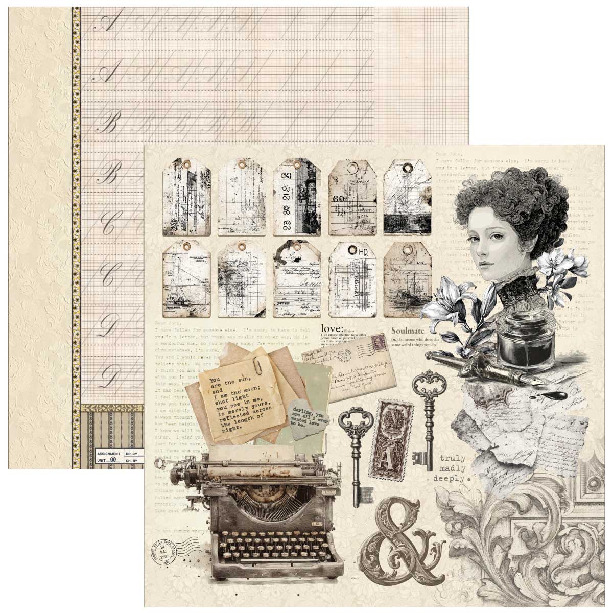 Ciao Bella 12" x 12" Creative Pad - Typographic [CBPM095] - Image 7