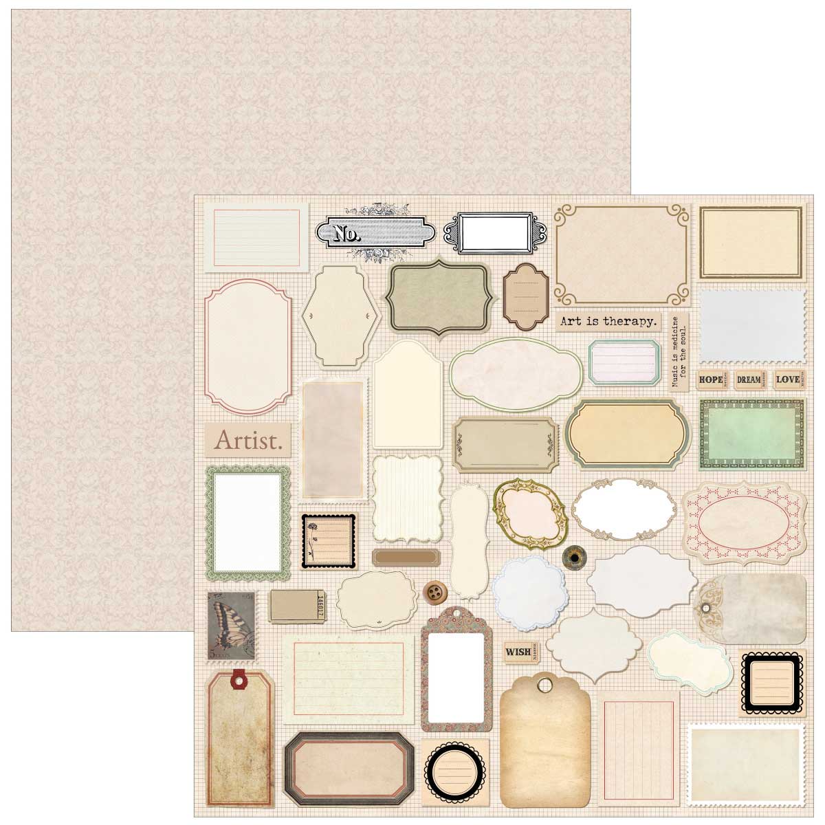 Ciao Bella 12" x 12" Creative Pad - Typographic [CBPM095] - Image 9