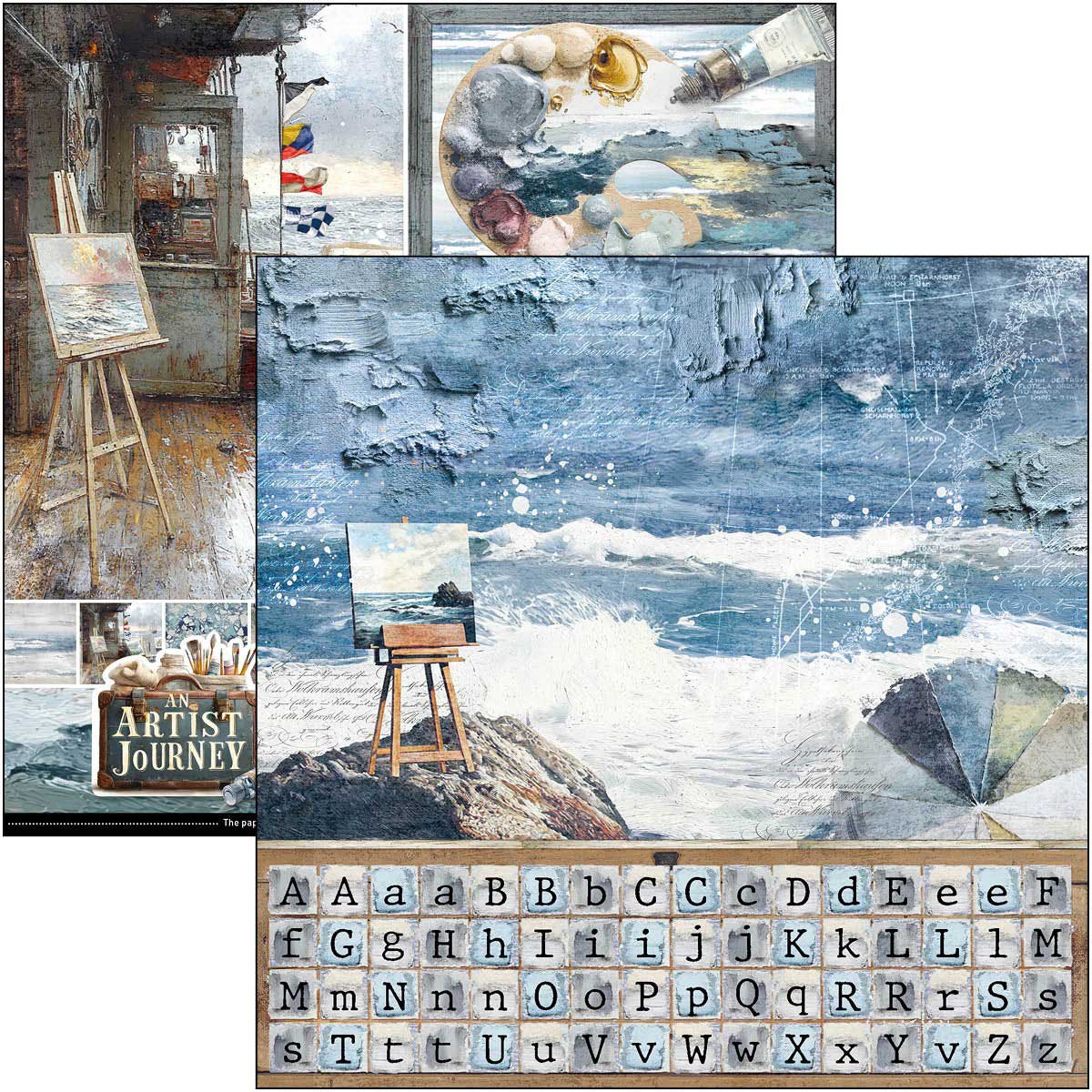 Ciao Bella 12" x 12" Patterns Pad - An Artist Journey [CBT092] - Image 2