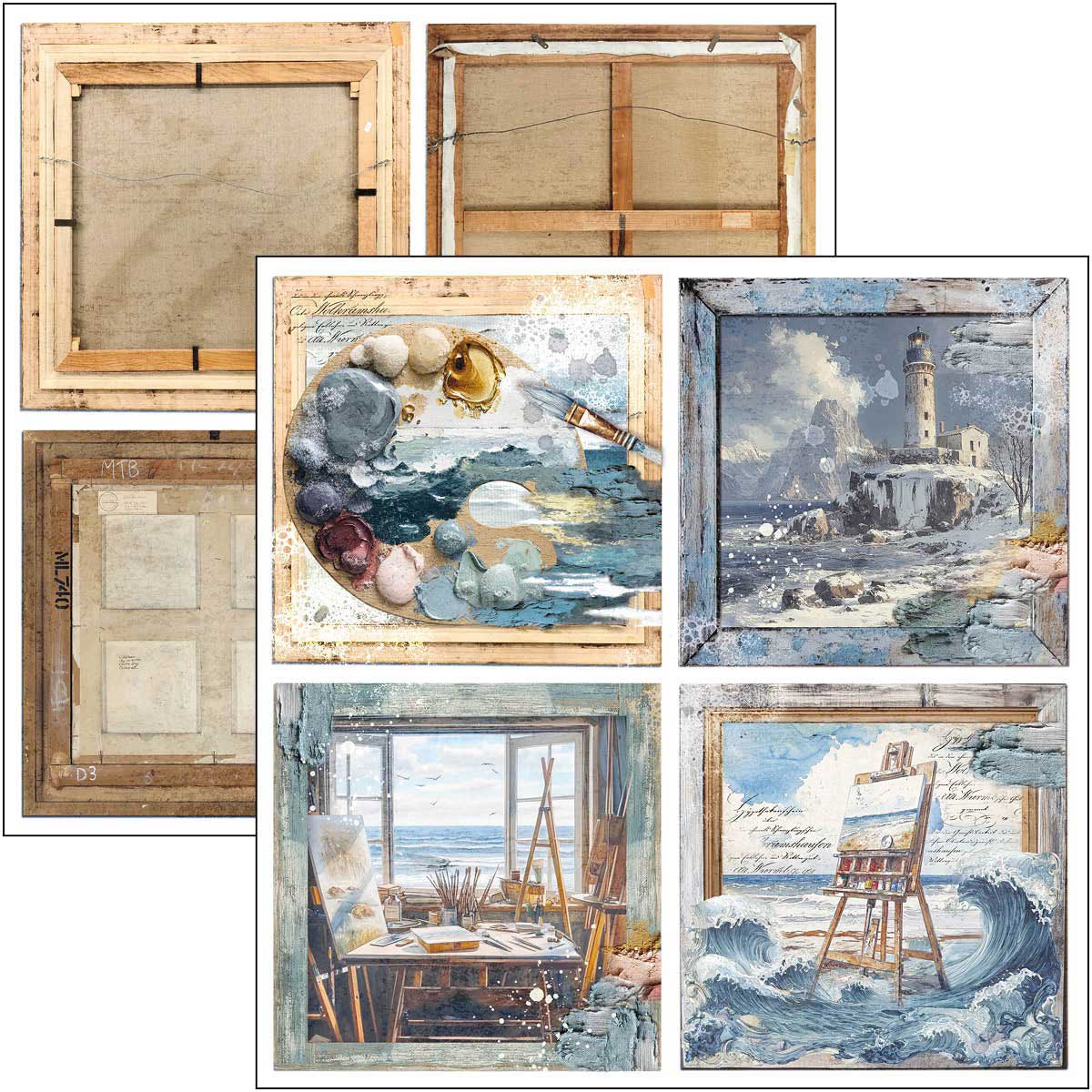 Ciao Bella 12" x 12" Patterns Pad - An Artist Journey [CBT092] - Image 4