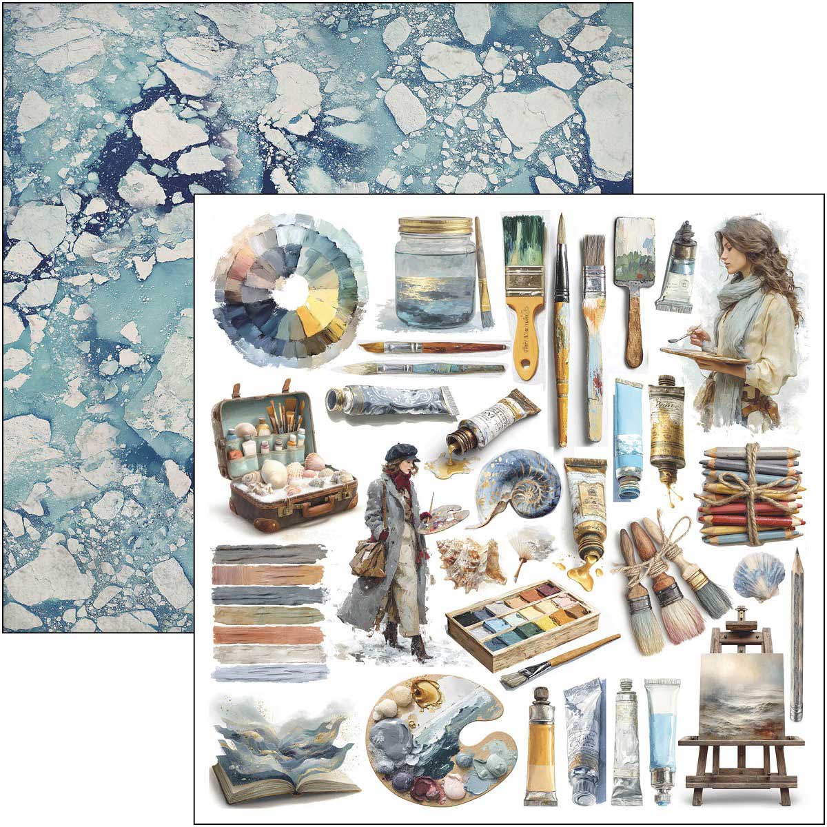 Ciao Bella 12" x 12" Patterns Pad - An Artist Journey [CBT092] - Image 5