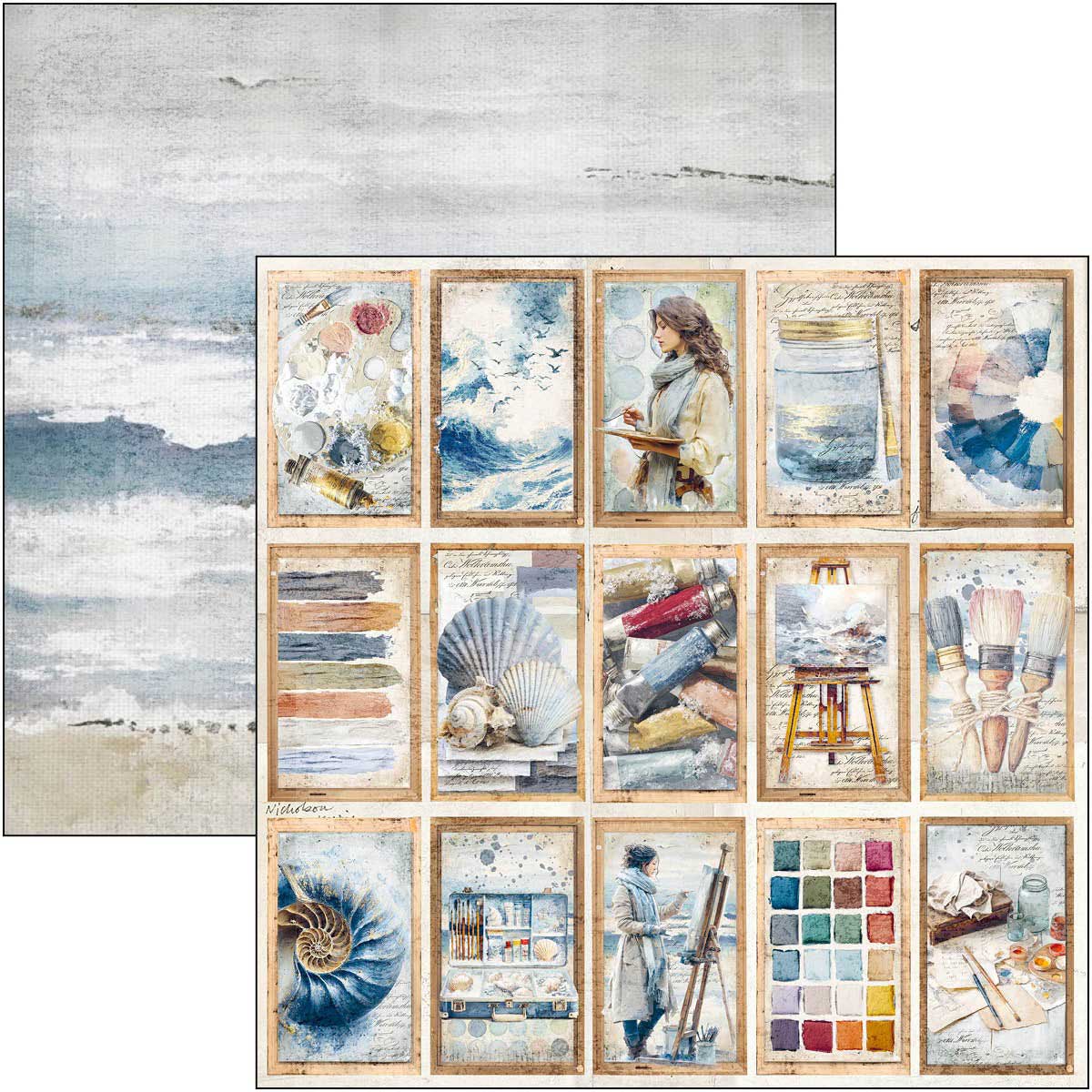 Ciao Bella 12" x 12" Patterns Pad - An Artist Journey [CBT092] - Image 7