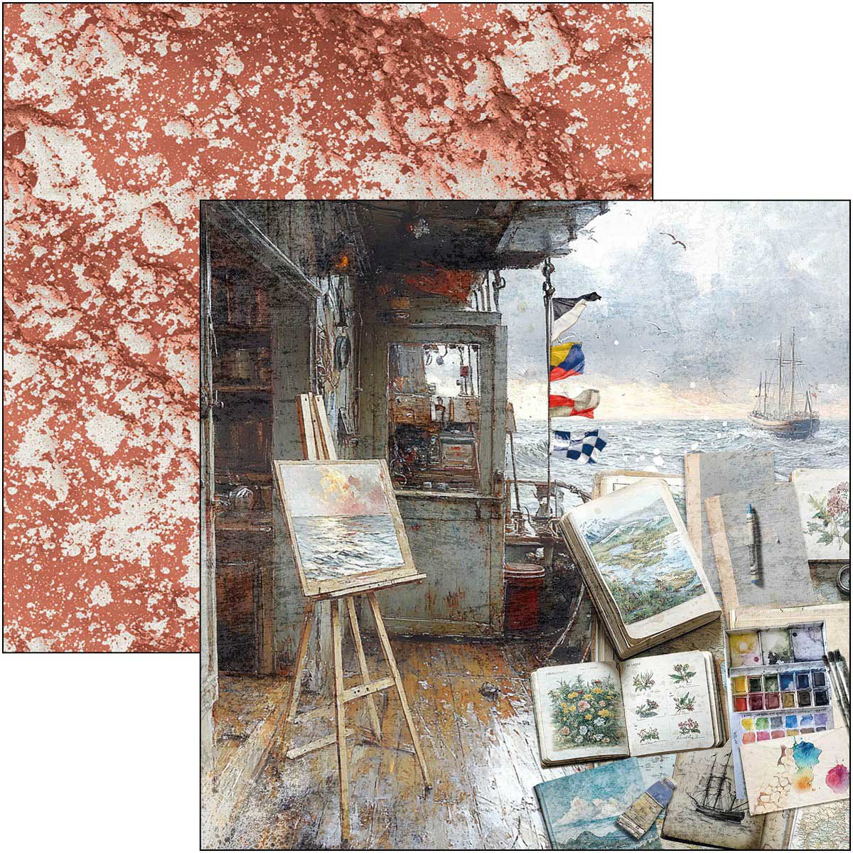 Ciao Bella 12" x 12" Patterns Pad - An Artist Journey [CBT092] - Image 8