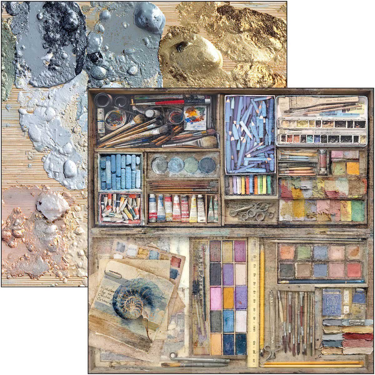 Ciao Bella 12" x 12" Patterns Pad - An Artist Journey [CBT092] - Image 9