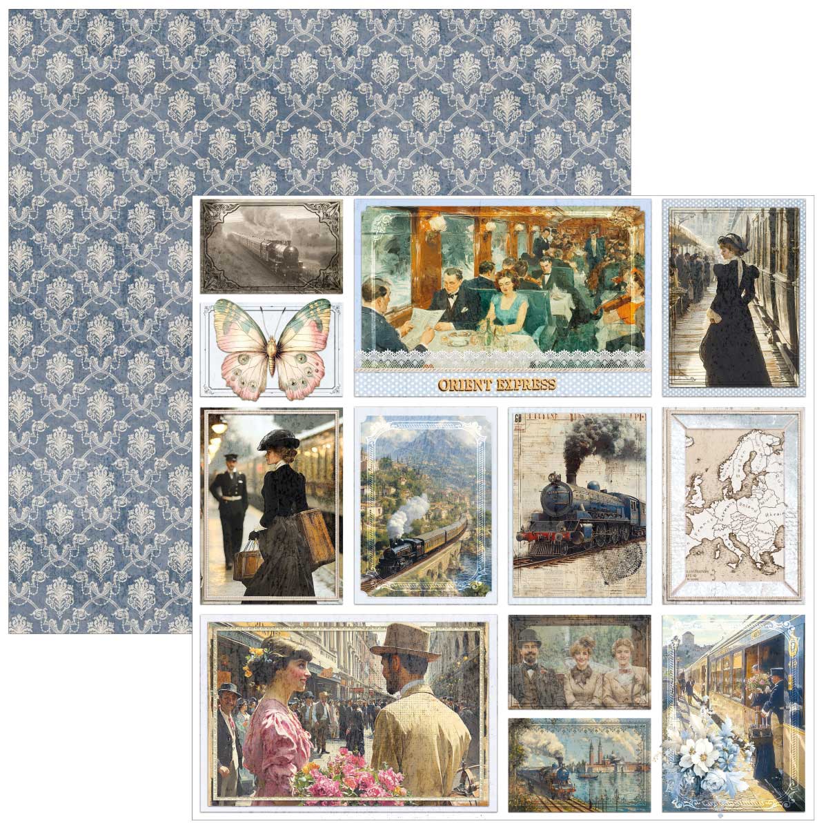 Ciao Bella 12" x 12" Patterns Pad - Eastern Journey [CBT096] - Image 4