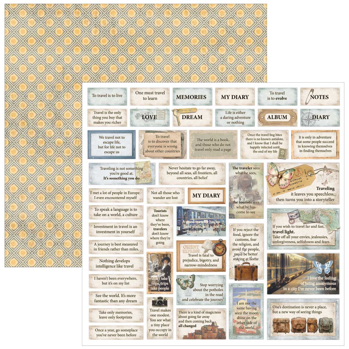 Ciao Bella 12" x 12" Patterns Pad - Eastern Journey [CBT096] - Image 5