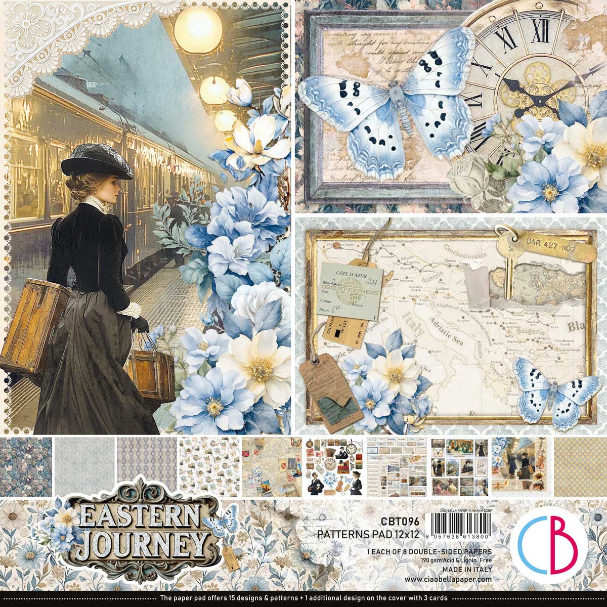 Ciao Bella 12" x 12" Patterns Pad - Eastern Journey [CBT096]