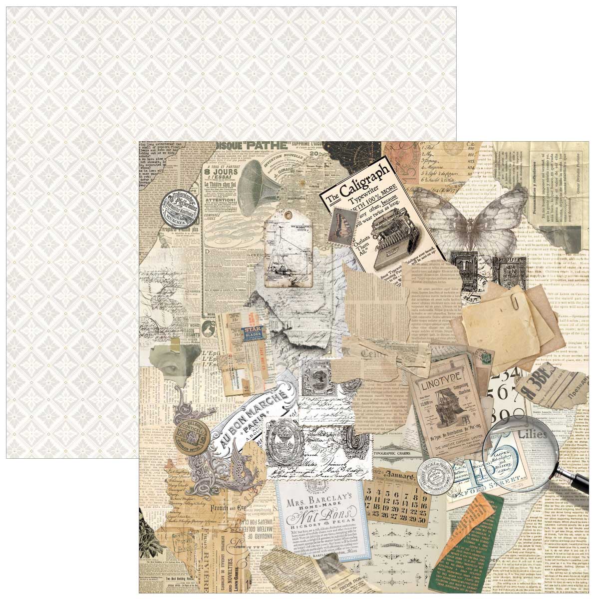Ciao Bella 12" x 12" Patterns Pad - Typographic [CBT095] - Image 6