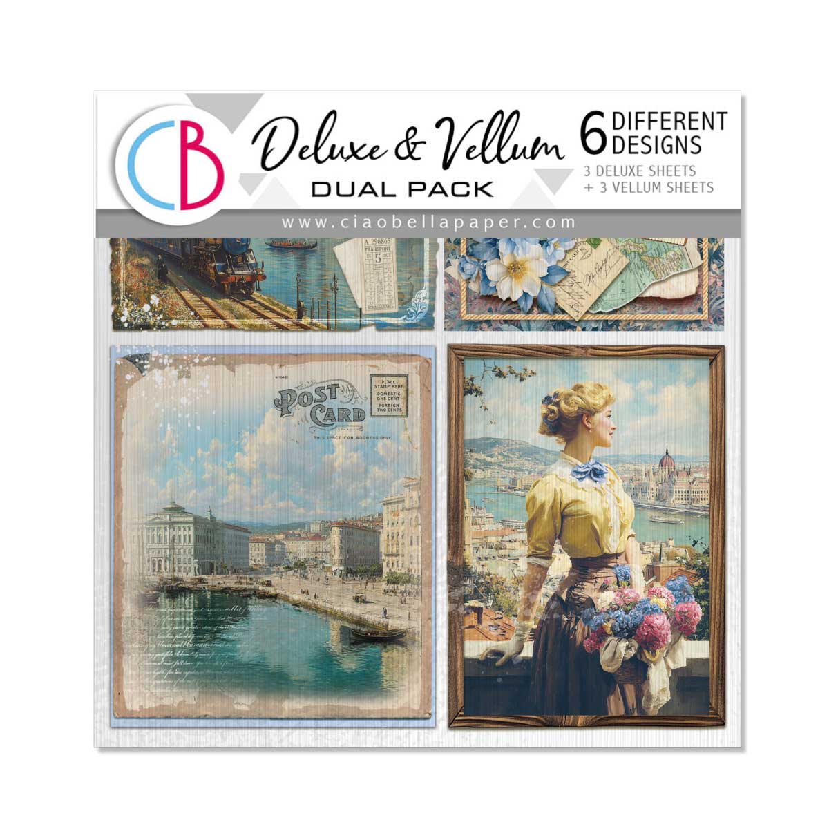 Ciao Bella 6" x 6" Deluxe & Vellum Dual Pack - Eastern Journey [CBXQ009]