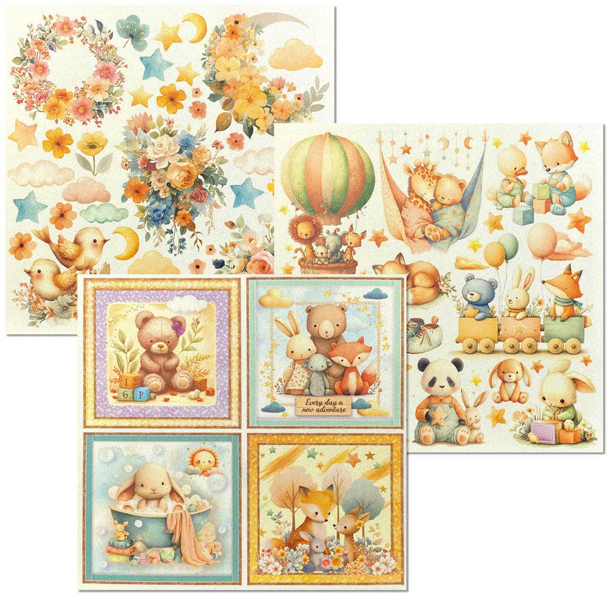 Ciao Bella 6" x 6" Deluxe & Vellum Dual Pack - Lunibloom [CBXQ006] - Image 2