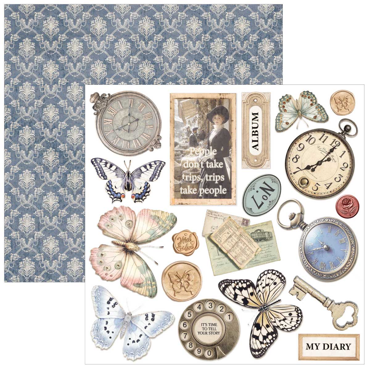Ciao Bella 6" x 6" Fussy Cut Paper Pad - Eastern Journey [CBQE096] - Image 2