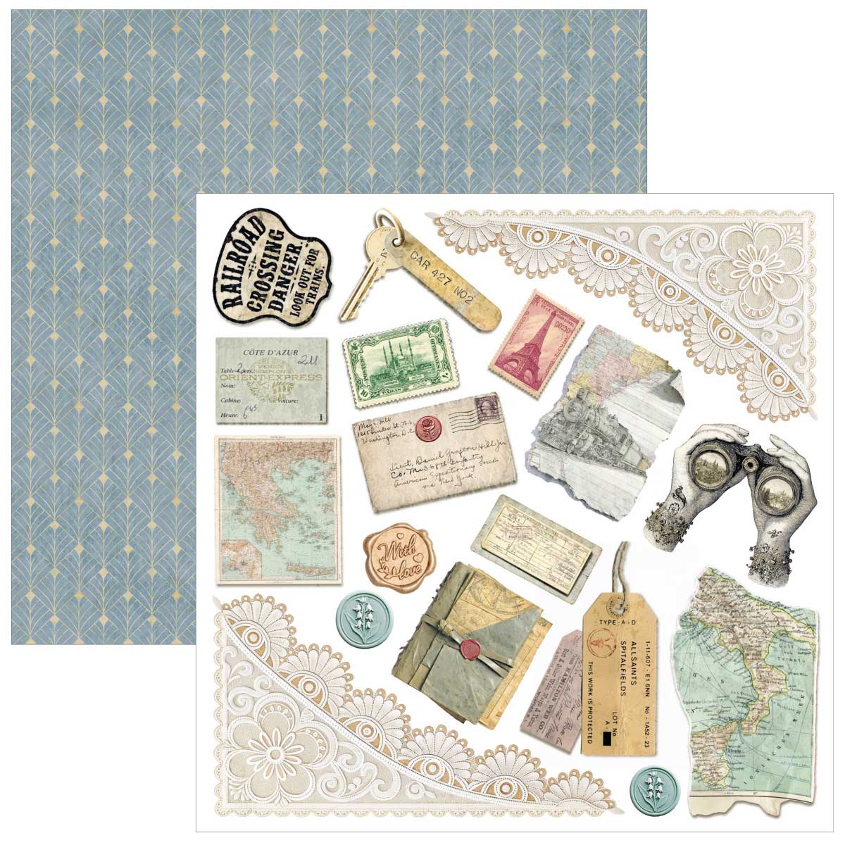 Ciao Bella 6" x 6" Fussy Cut Paper Pad - Eastern Journey [CBQE096] - Image 3