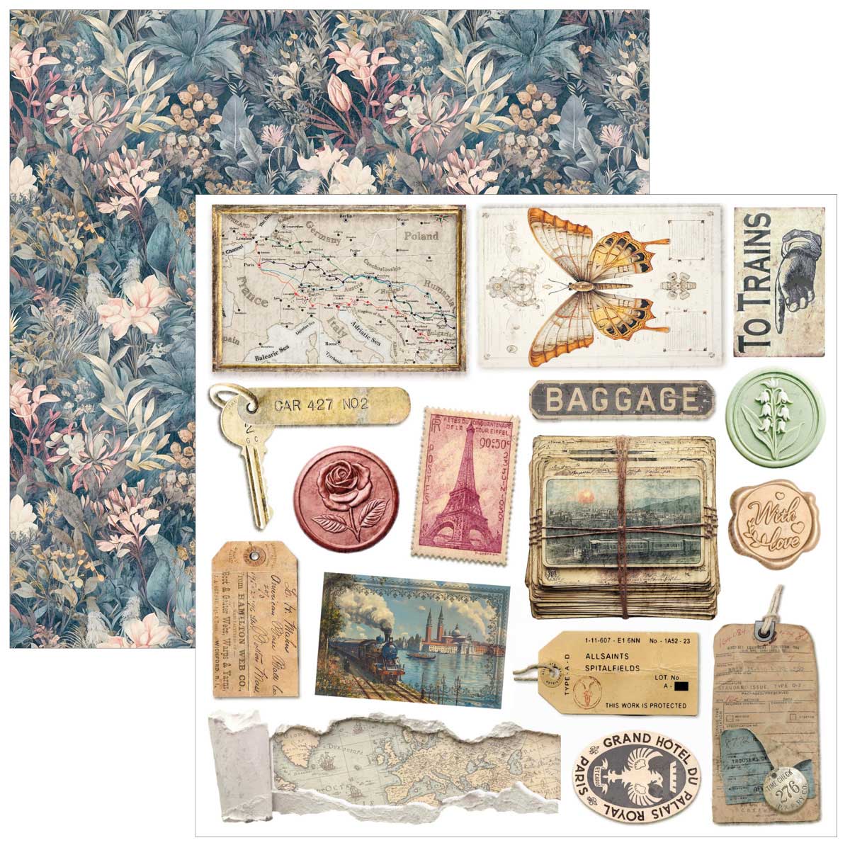 Ciao Bella 6" x 6" Fussy Cut Paper Pad - Eastern Journey [CBQE096] - Image 4