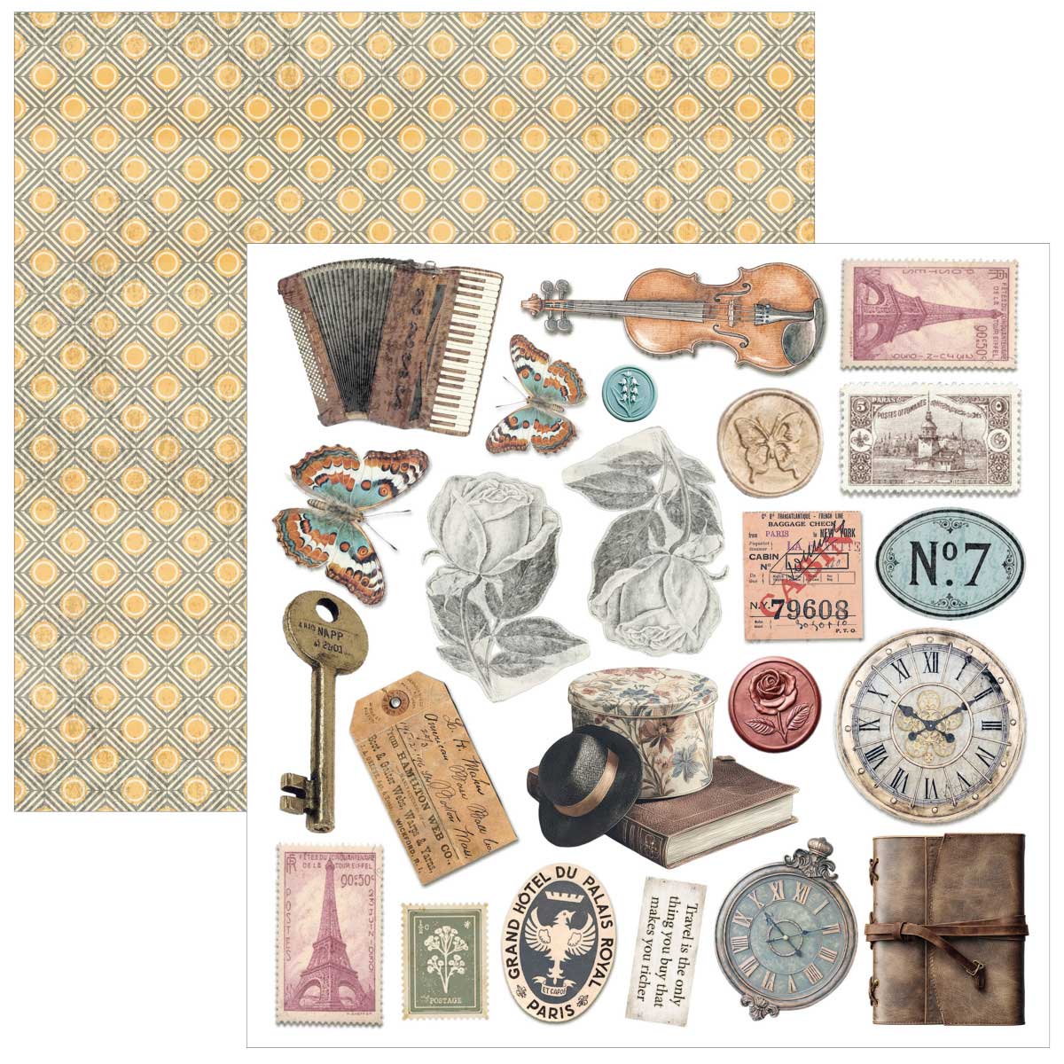 Ciao Bella 6" x 6" Fussy Cut Paper Pad - Eastern Journey [CBQE096] - Image 5