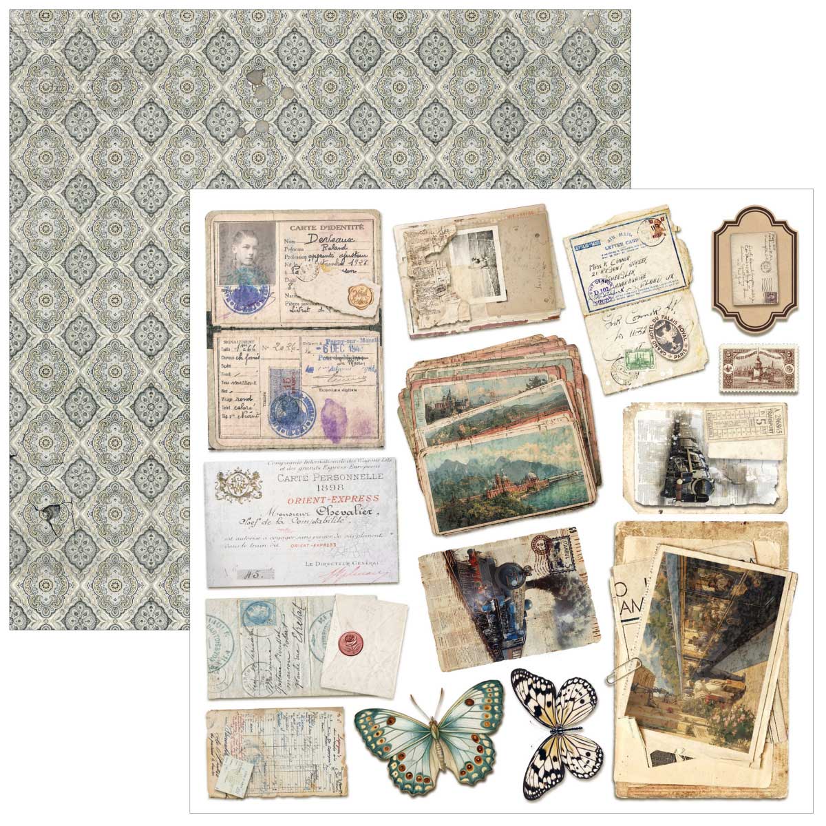 Ciao Bella 6" x 6" Fussy Cut Paper Pad - Eastern Journey [CBQE096] - Image 6