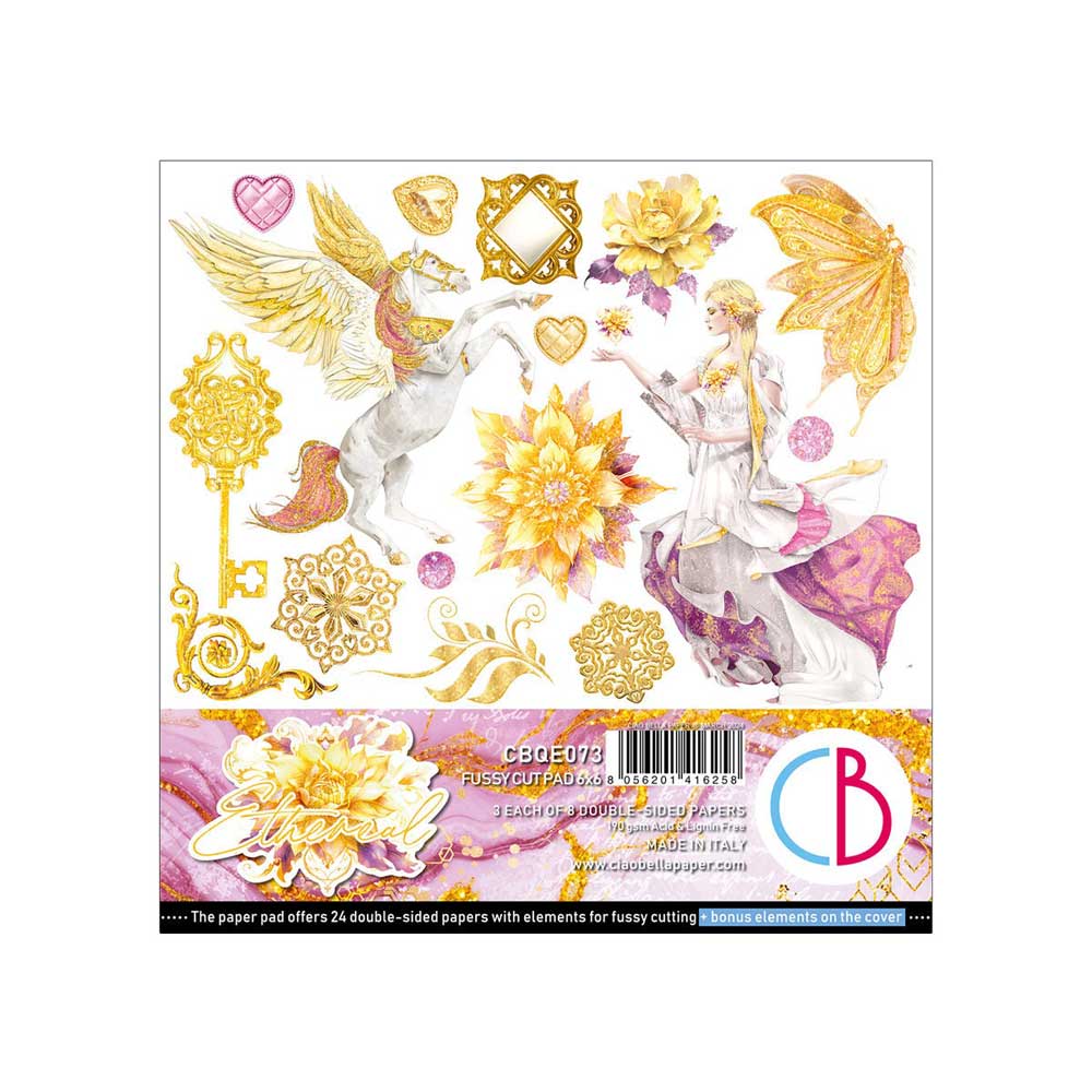Ciao Bella 6" x 6" Fussy Cut Paper Pad - Ethereal [CBQE073]