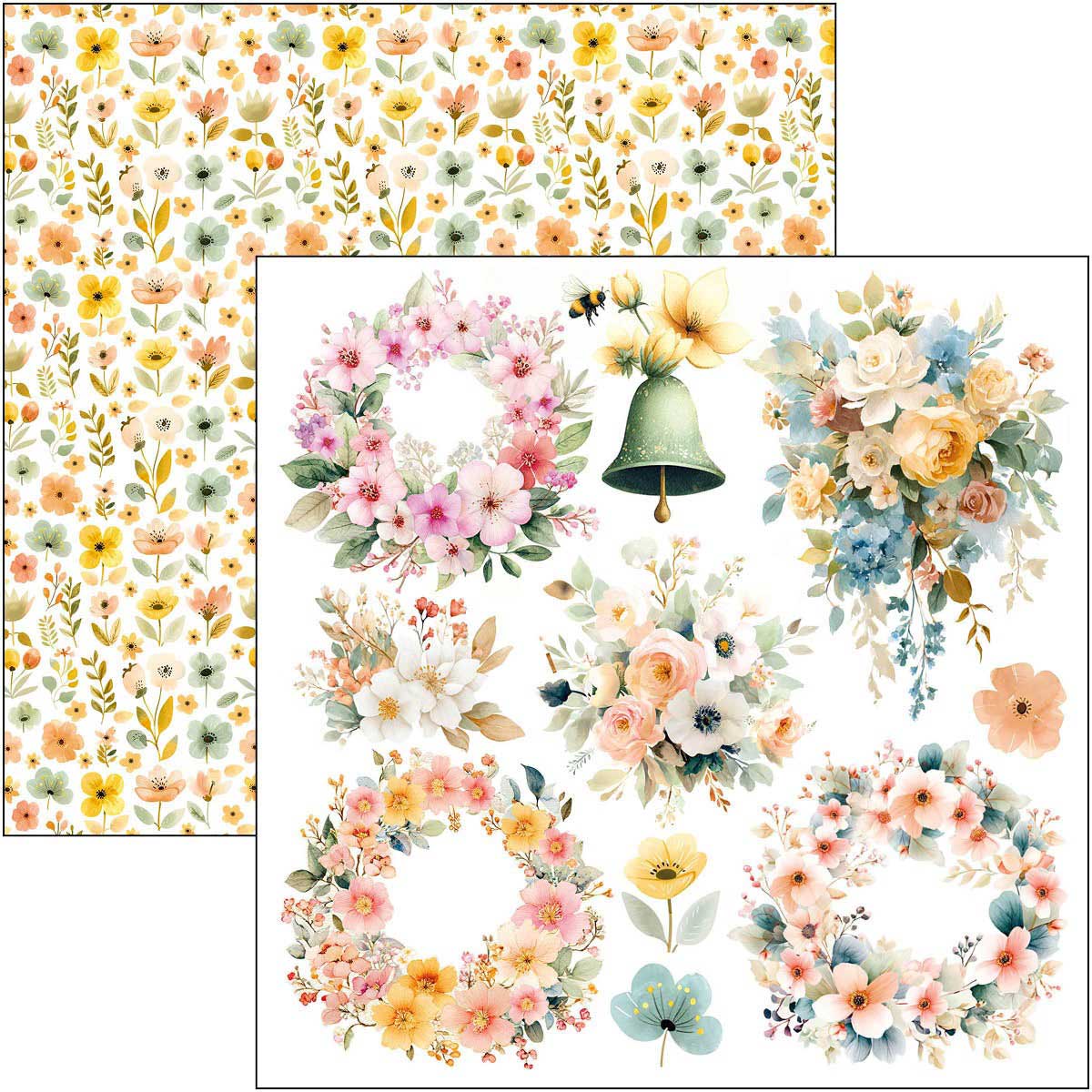 Ciao Bella 6" x 6" Fussy Cut Paper Pad - Lunibloom [CBQE093] - Image 5
