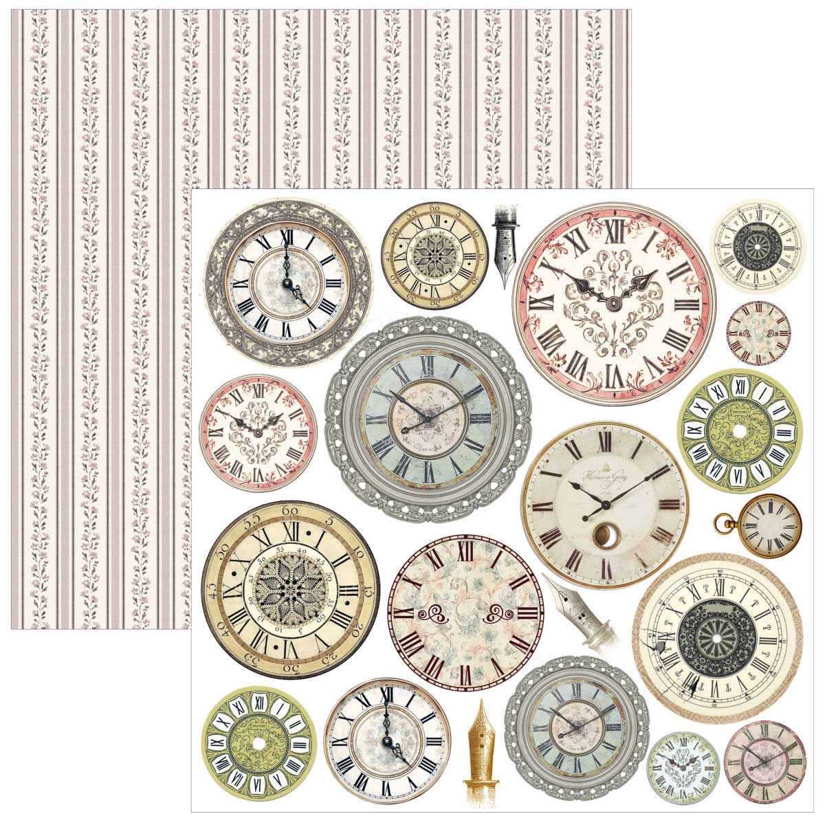 Ciao Bella 6" x 6" Fussy Cut Paper Pad - Typographic [CBQE095] - Image 3