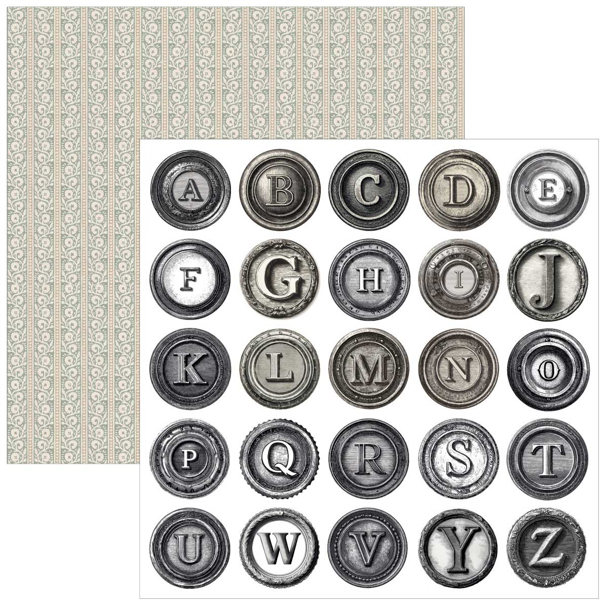 Ciao Bella 6" x 6" Fussy Cut Paper Pad - Typographic [CBQE095] - Image 6