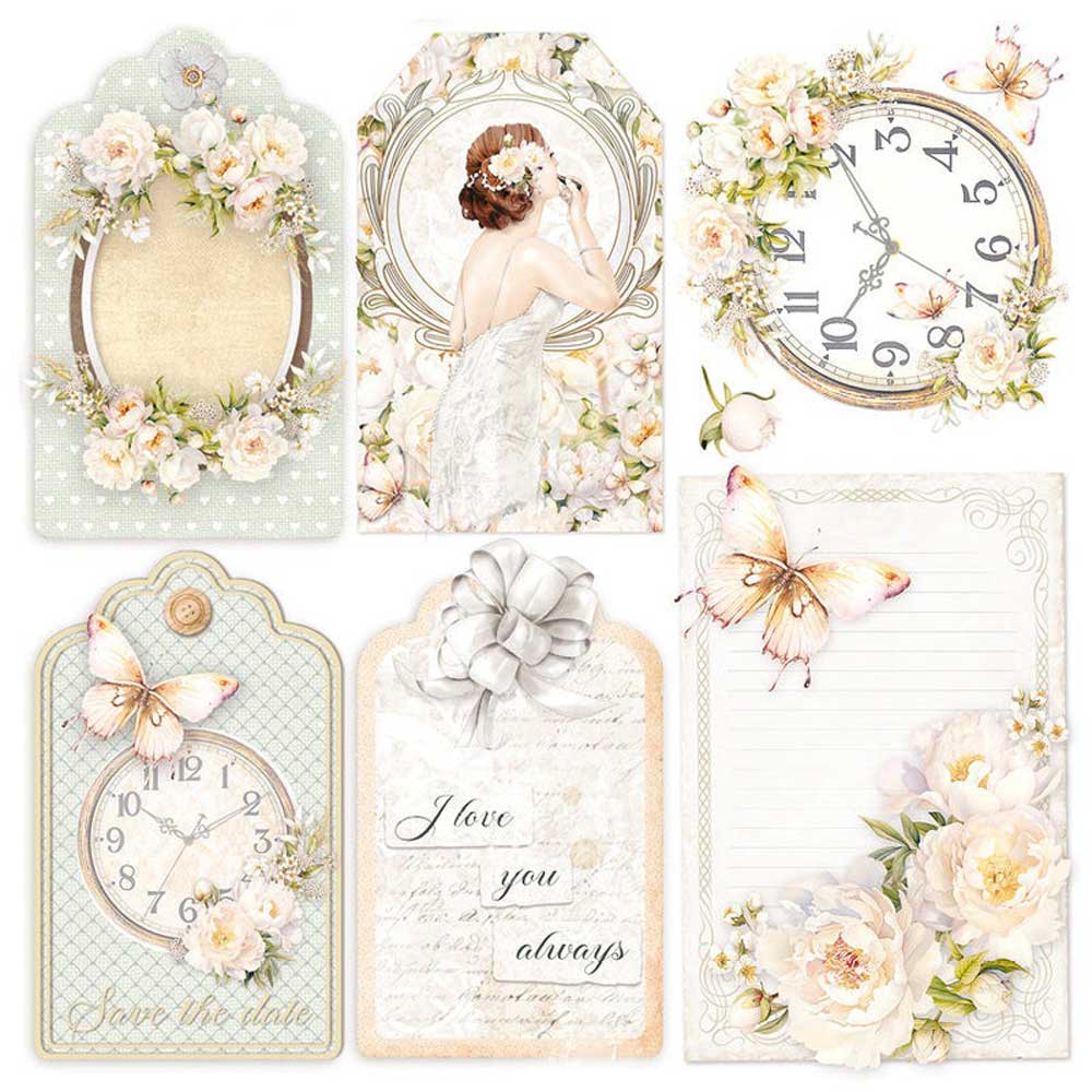 Ciao Bella 6" x 6" Fussy Cut Vellum Paper Pack - Always & Forever [CBVQ014] - Image 4