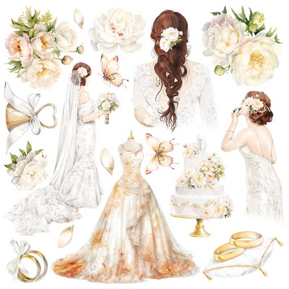 Ciao Bella 6" x 6" Fussy Cut Vellum Paper Pack - Always & Forever [CBVQ014] - Image 6