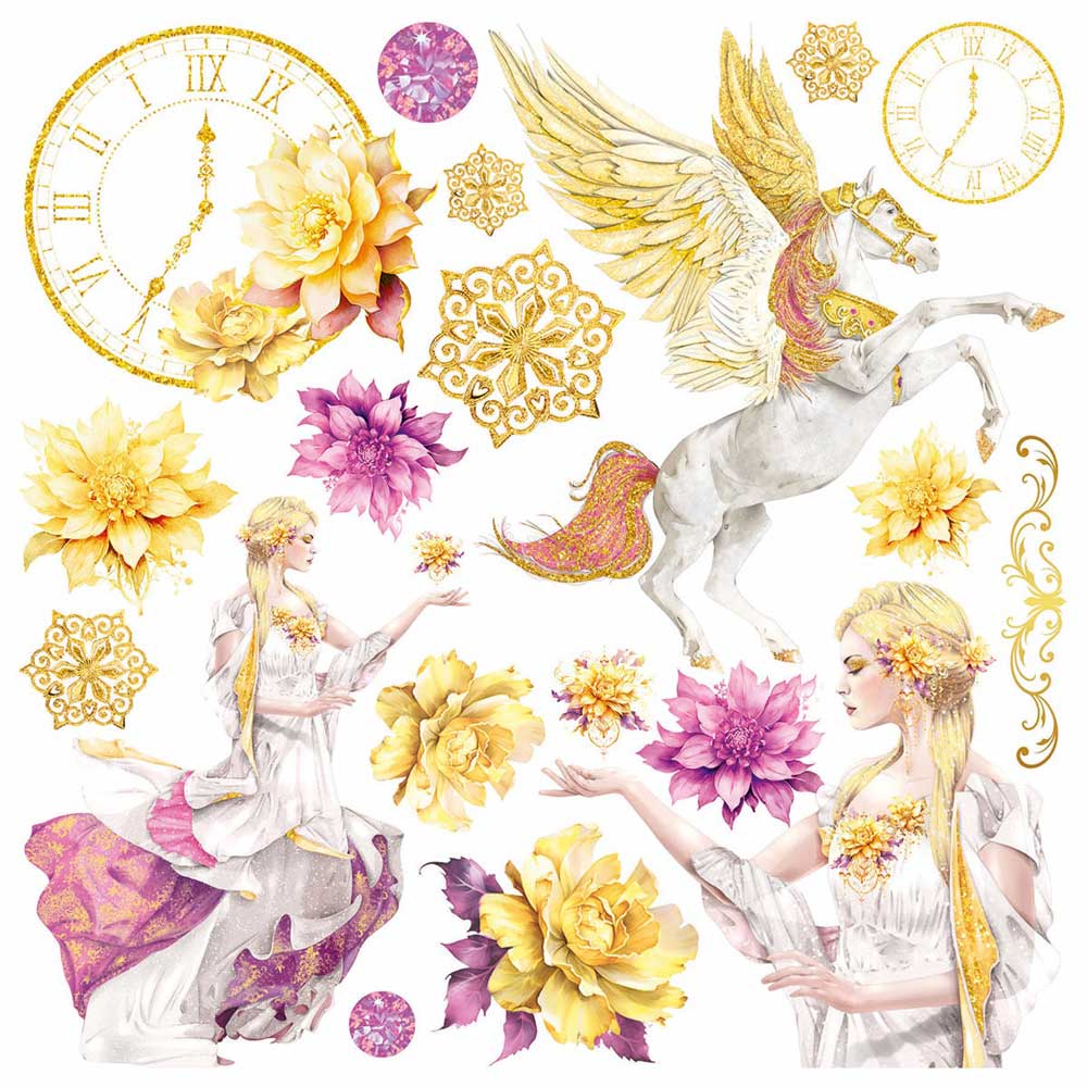 Ciao Bella 6" x 6" Fussy Cut Vellum Paper Pack - Ethereal [CBVQ012] - Image 2
