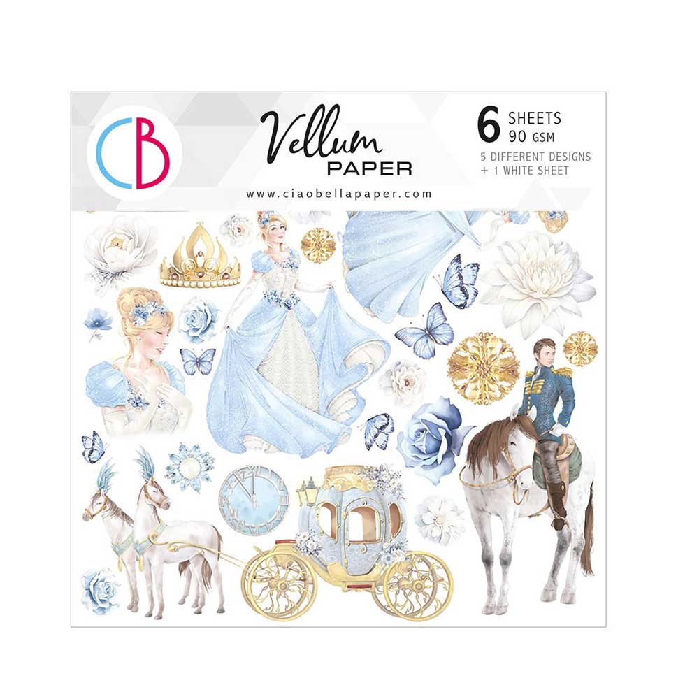 Ciao Bella 6" x 6" Fussy Cut Vellum Paper Pack - Midnight Spell [CBVQ011]