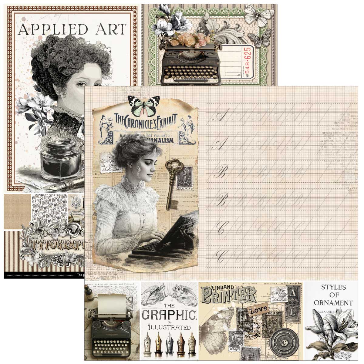 Ciao Bella 8 x 8" Creative Pad - Typographic [CBH095] - Image 2