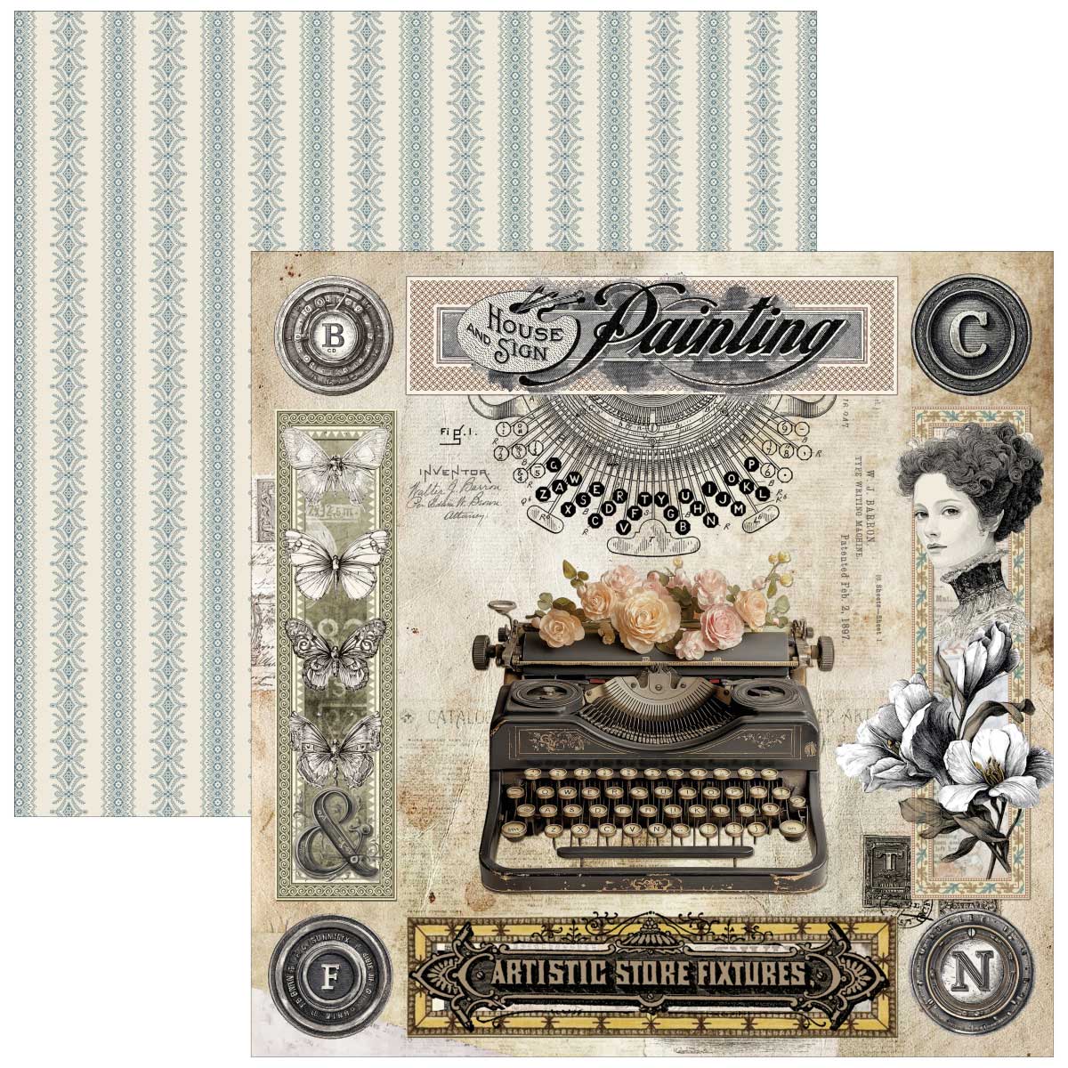 Ciao Bella 8 x 8" Creative Pad - Typographic [CBH095] - Image 3