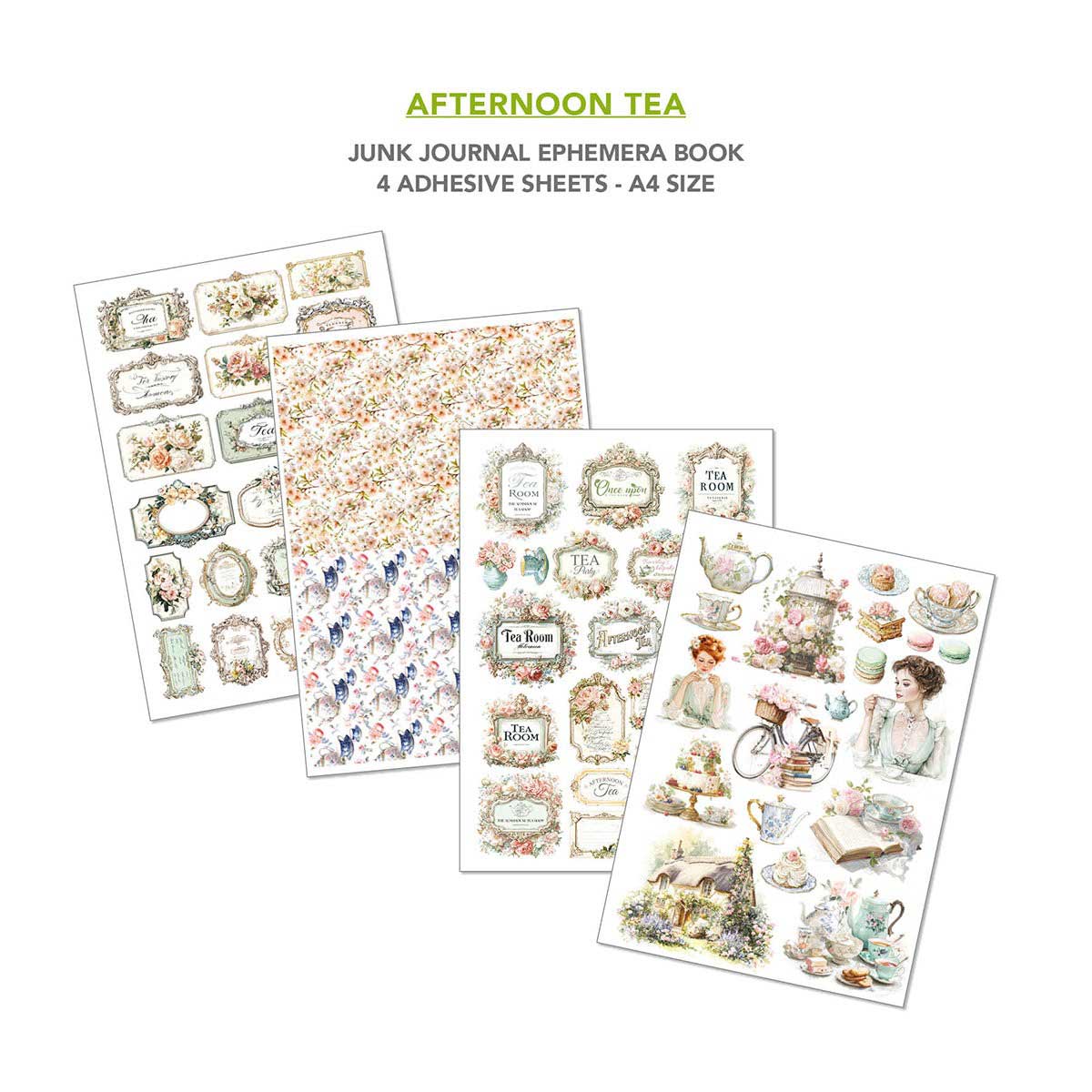 Ciao Bella A4 Junk Journal & Ephemera Book - Afternoon Tea [CBB020] - Image 5