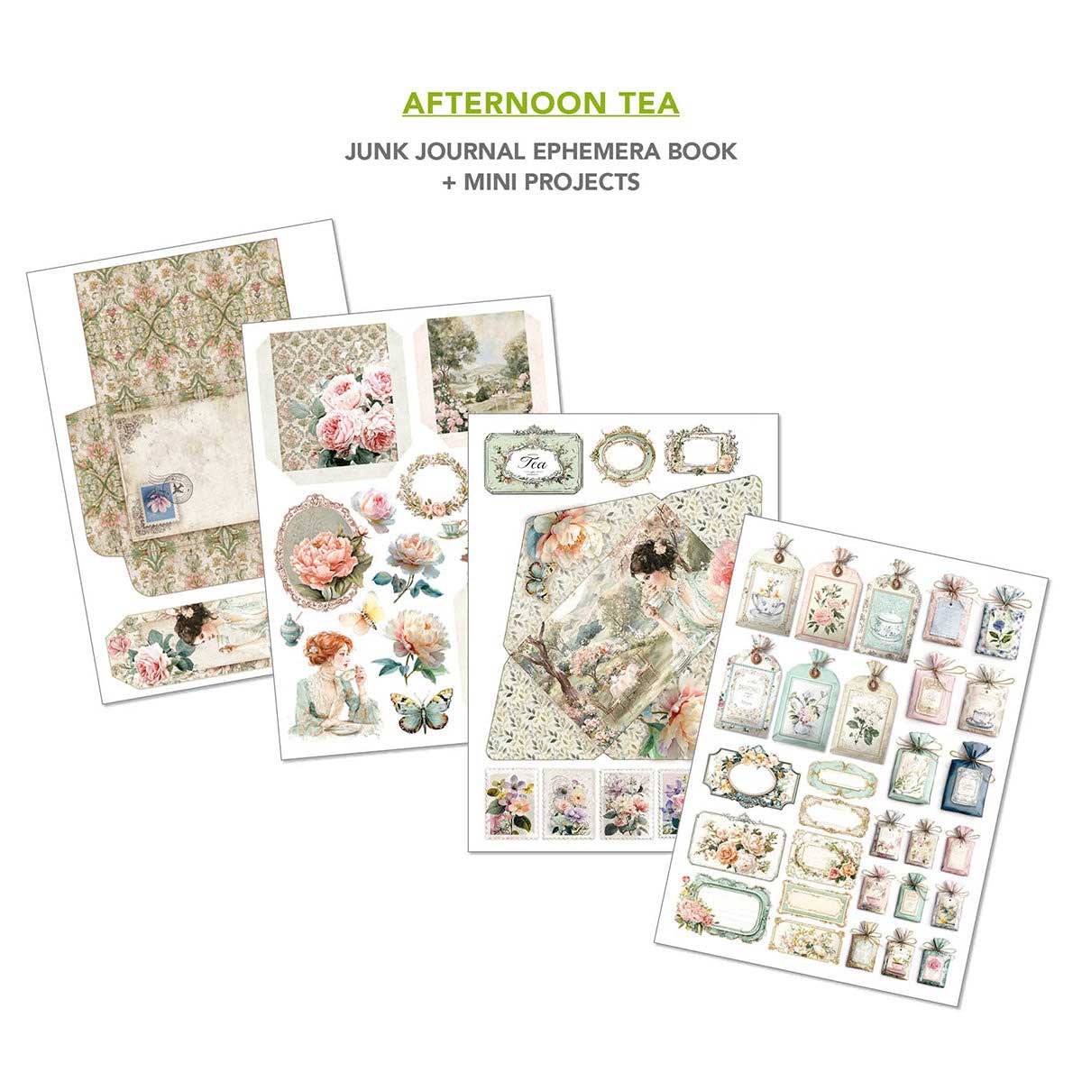 Ciao Bella A4 Junk Journal & Ephemera Book - Afternoon Tea [CBB020] - Image 6