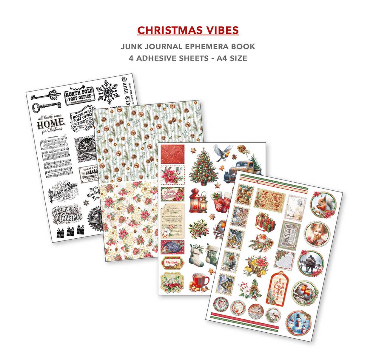 Ciao Bella A4 Junk Journal & Ephemera Book - Christmas Vibes [CBB003] - Image 5