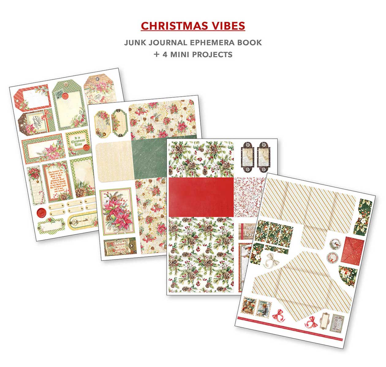 Ciao Bella A4 Junk Journal & Ephemera Book - Christmas Vibes [CBB003] - Image 6