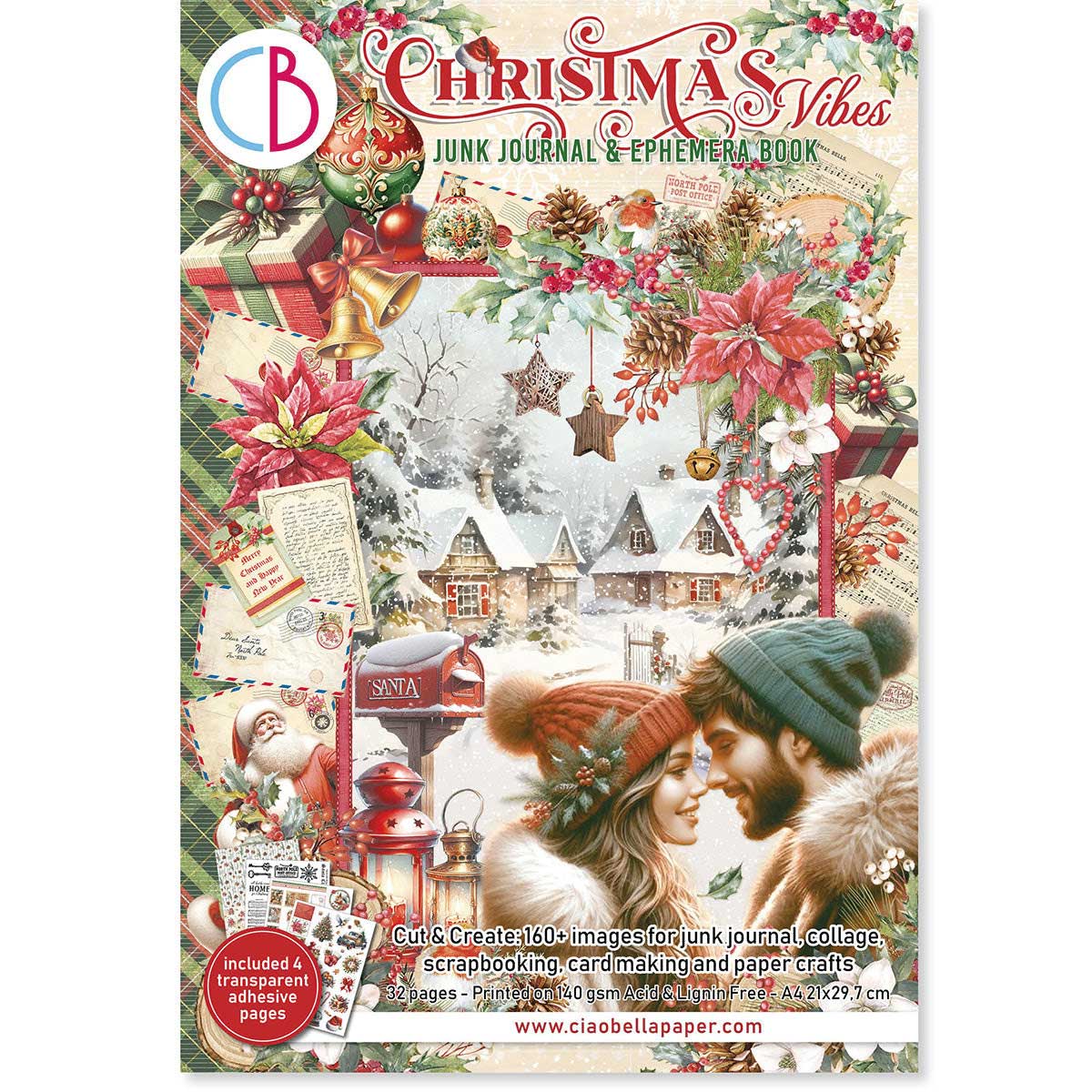 Ciao Bella A4 Junk Journal & Ephemera Book - Christmas Vibes [CBB003]