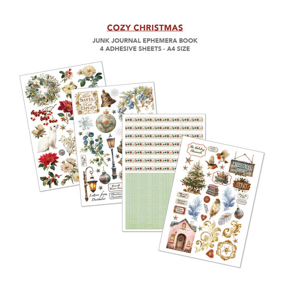 Ciao Bella A4 Junk Journal & Ephemera Book - Cozy Christmas [CBB031] - Image 5