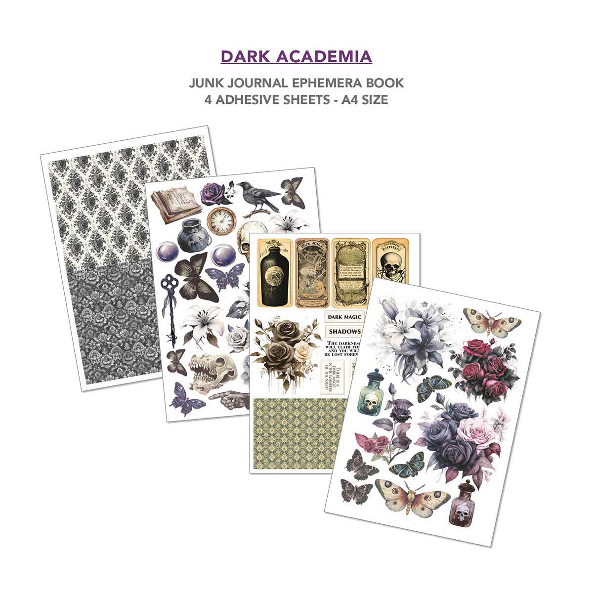 Ciao Bella A4 Junk Journal & Ephemera Book - Dark Academia [CBB014] - Image 5