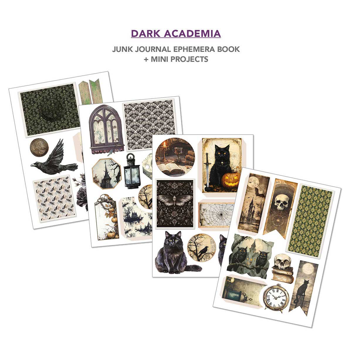 Ciao Bella A4 Junk Journal & Ephemera Book - Dark Academia [CBB014] - Image 6