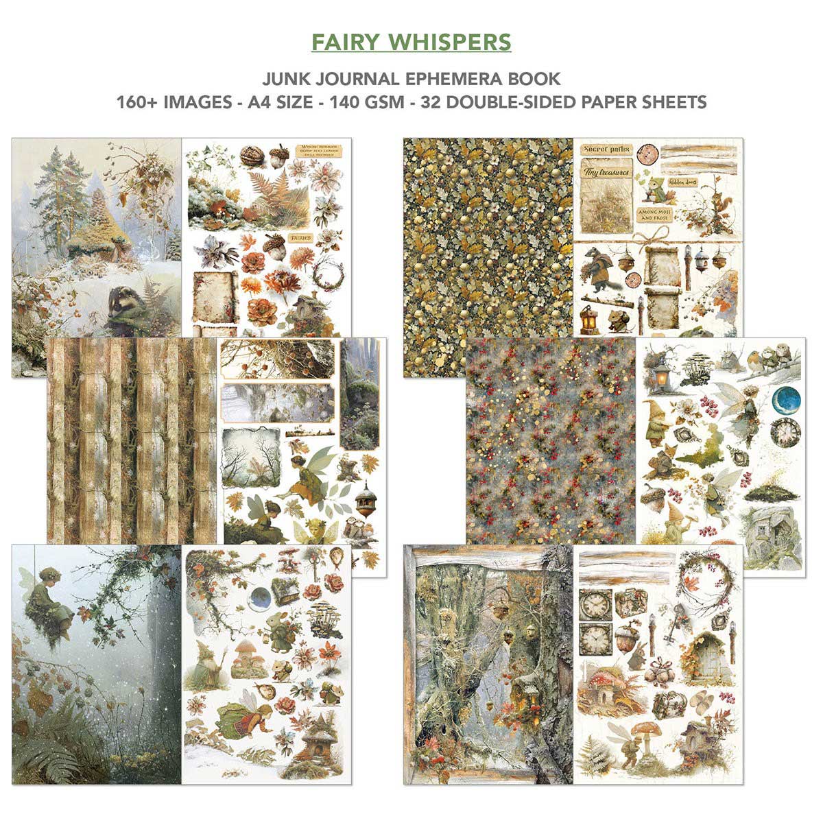 Ciao Bella A4 Junk Journal & Ephemera Book - Fairy Whispers [CBB019] - Image 3