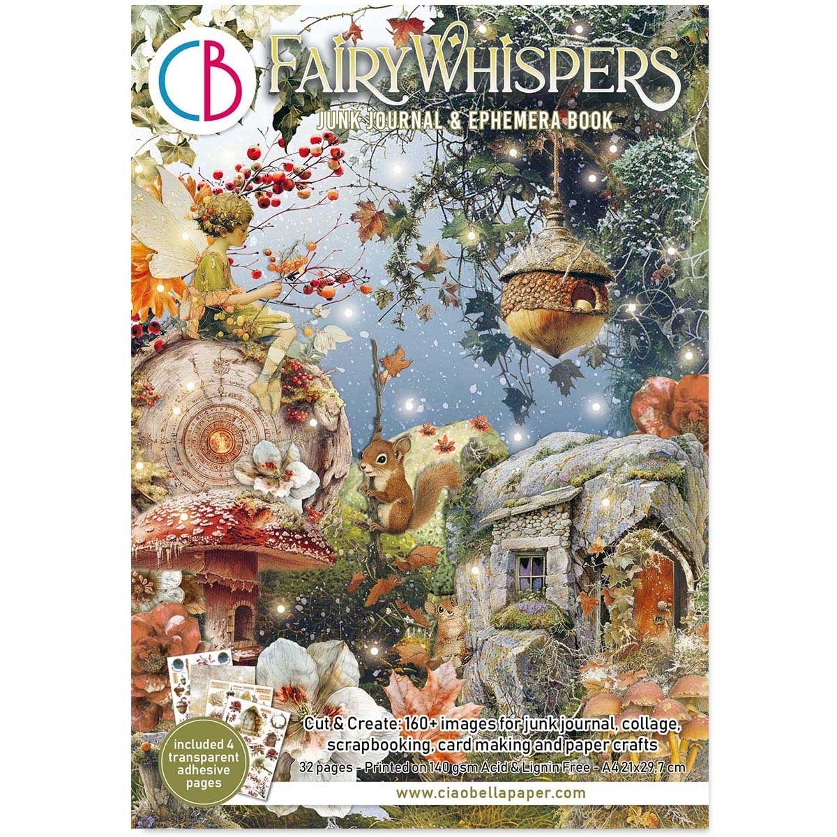 Ciao Bella A4 Junk Journal & Ephemera Book - Fairy Whispers [CBB019]