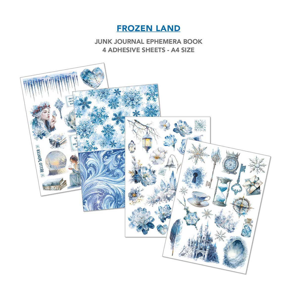 Ciao Bella A4 Junk Journal & Ephemera Book - Frozen Land [CBB016] - Image 5