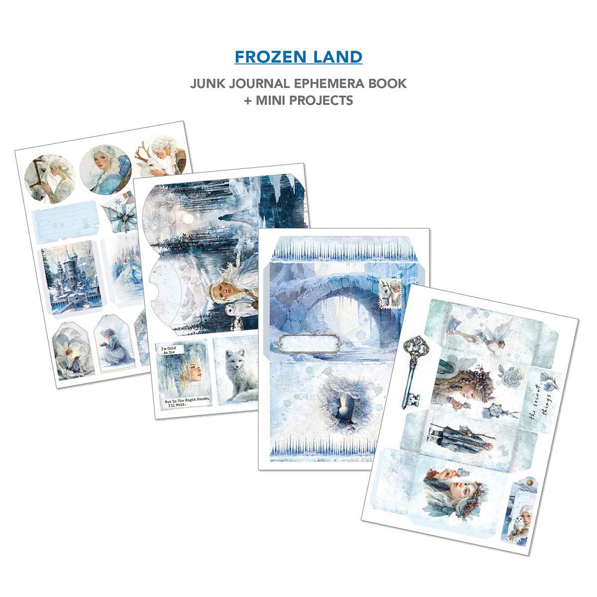 Ciao Bella A4 Junk Journal & Ephemera Book - Frozen Land [CBB016] - Image 6