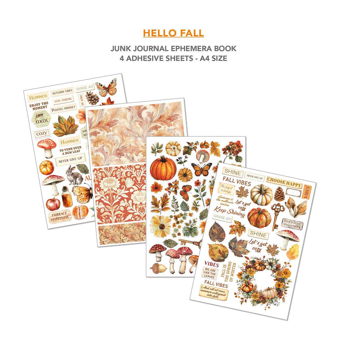 Ciao Bella A4 Junk Journal & Ephemera Book - Hello Fall [CBB013] - Image 5