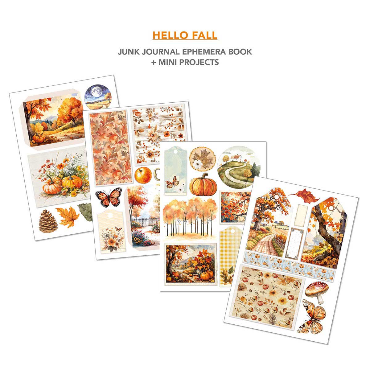 Ciao Bella A4 Junk Journal & Ephemera Book - Hello Fall [CBB013] - Image 6