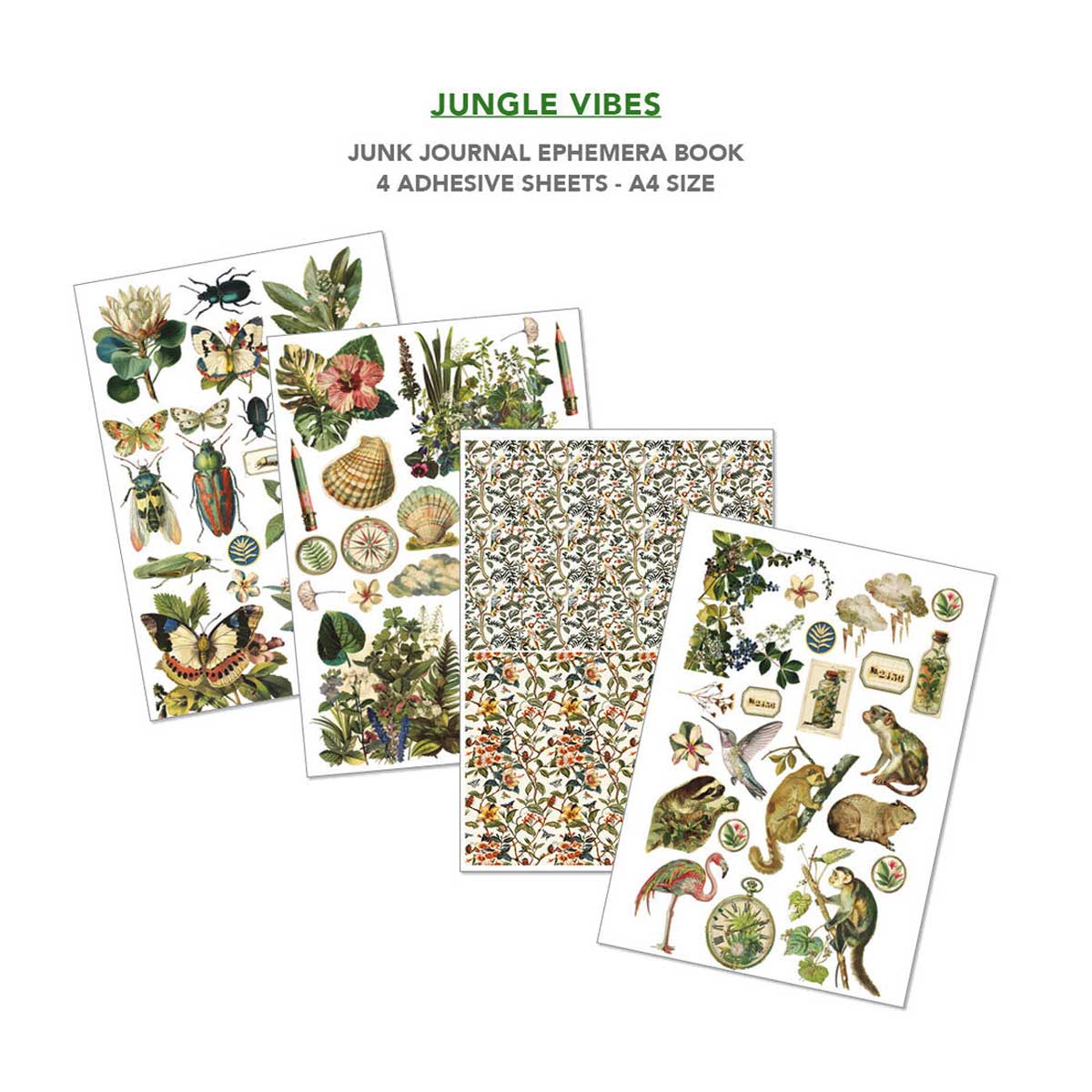 Ciao Bella A4 Junk Journal & Ephemera Book - Jungle Vibes [CBB026] - Image 5